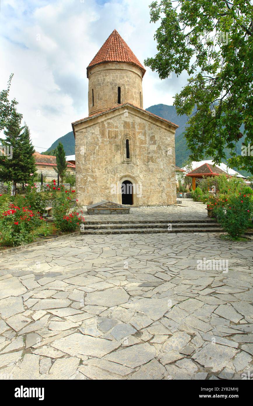 Christliche Kirche der heiligen Elishe im Dorf Kish, Aserbaidschan Stockfoto