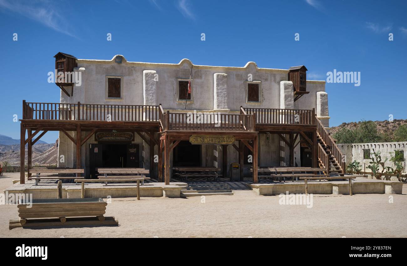 Mini Hollywood - altes Filmstudio in Almeria, Andalusien, Spanien Stockfoto