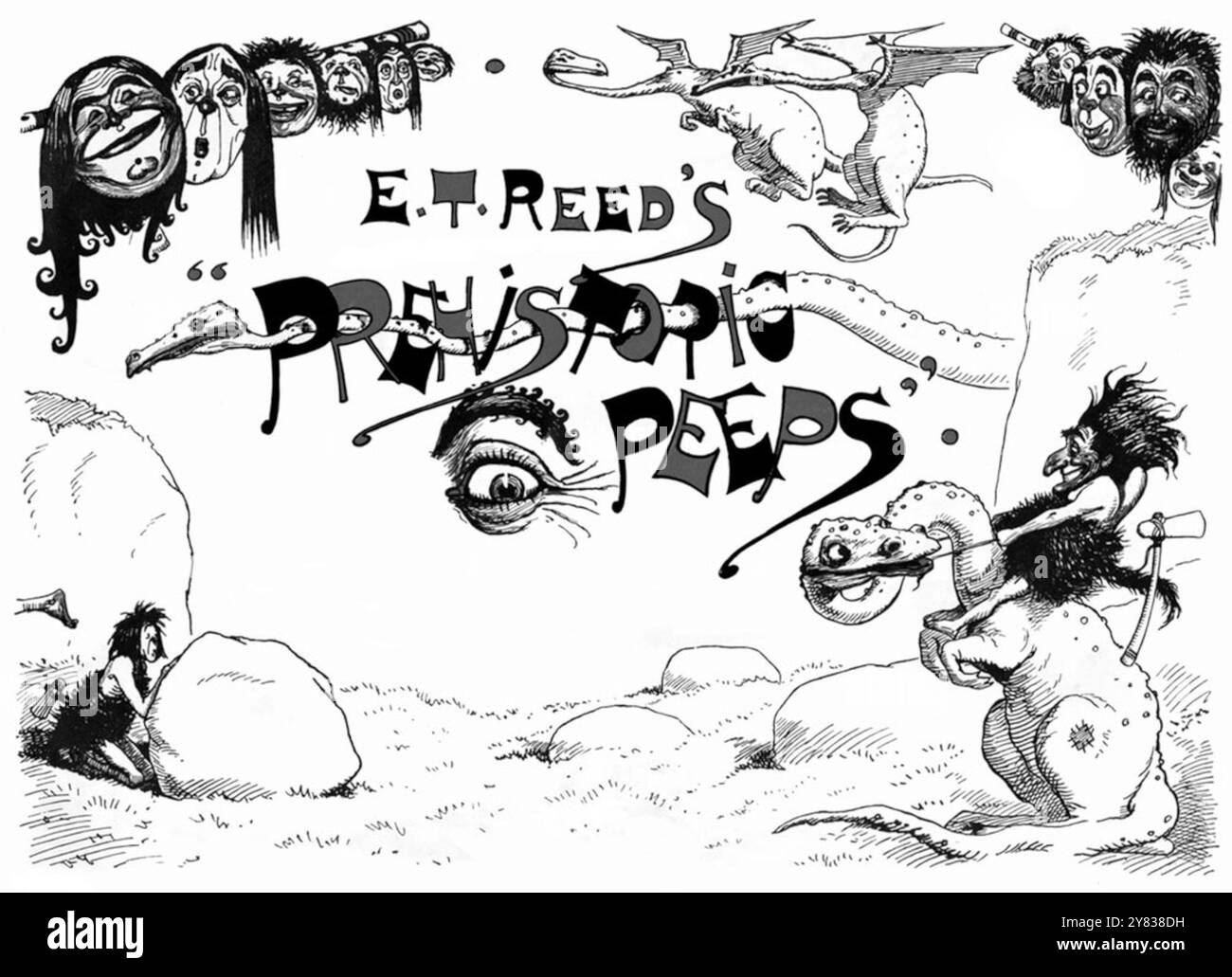 Edward Tennyson Reed - Prehistoric Peeps - 1900 Stockfoto