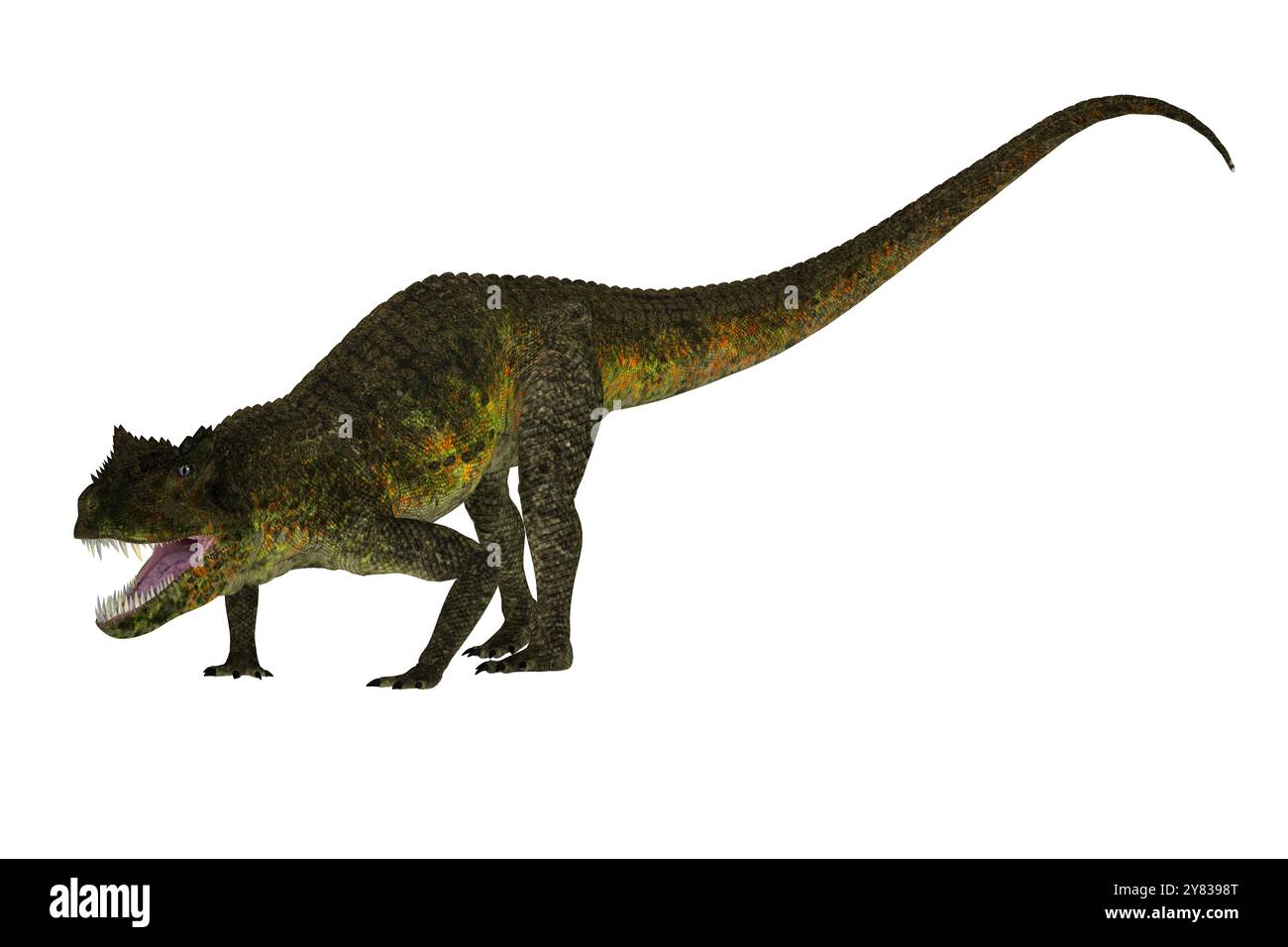 Postosuchus war eine aquatische räuberische Reptil, das in Nordamerika in der Trias Zeit lebte. Stockfoto