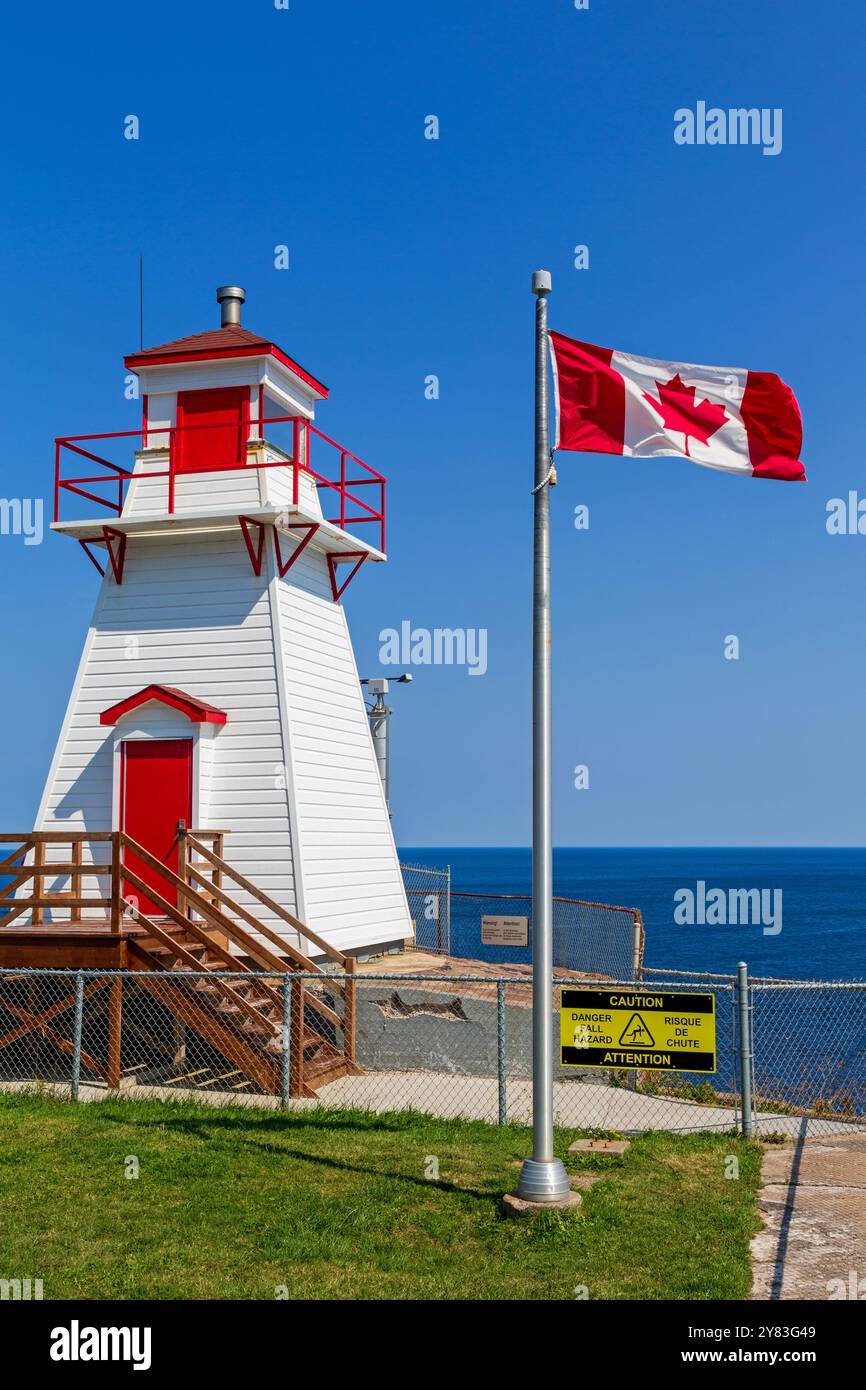 Fort Amherst Lighthouse, St. John's, Neufundland & Labrador, Kanada Stockfoto