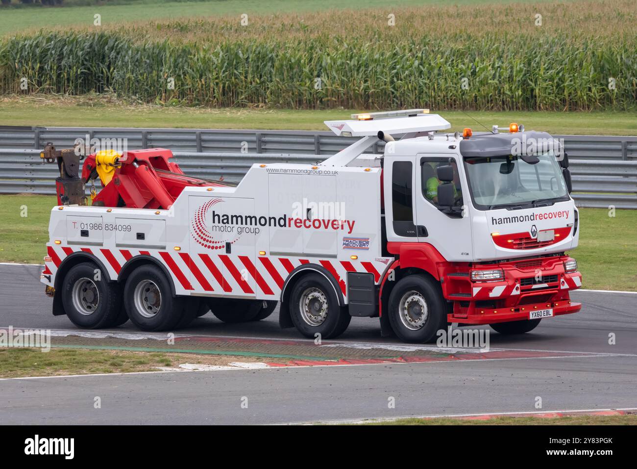 Hammond Recovery Renault 410 Kerax Starrkarosseriefahrzeug während des British Truck Racing Championship Meetings 2023 in Snetterton, Norfolk, Großbritannien Stockfoto