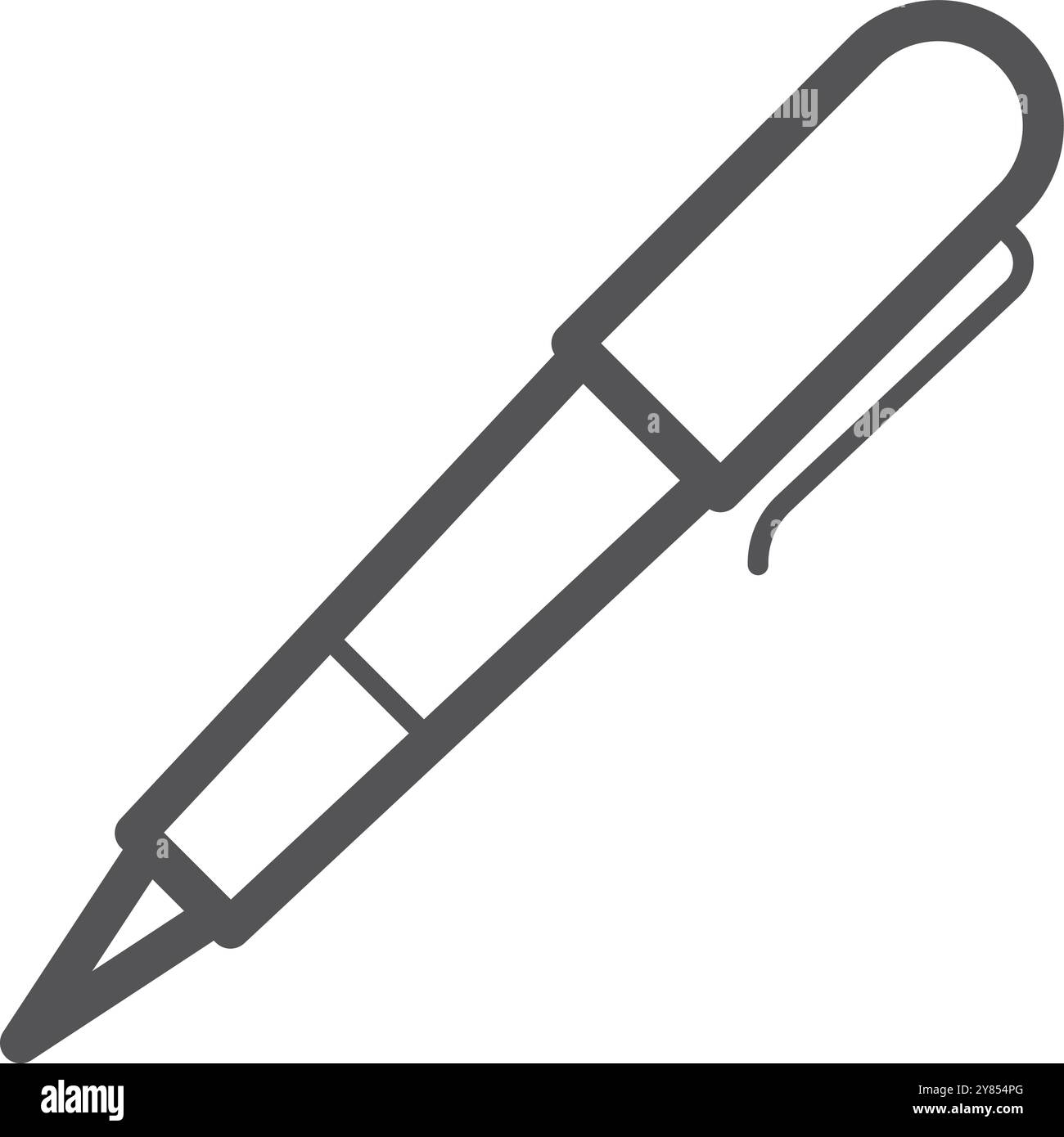 Kugelschreiberlinie Symbol. Symbol für Schreibwerkzeug Stock Vektor