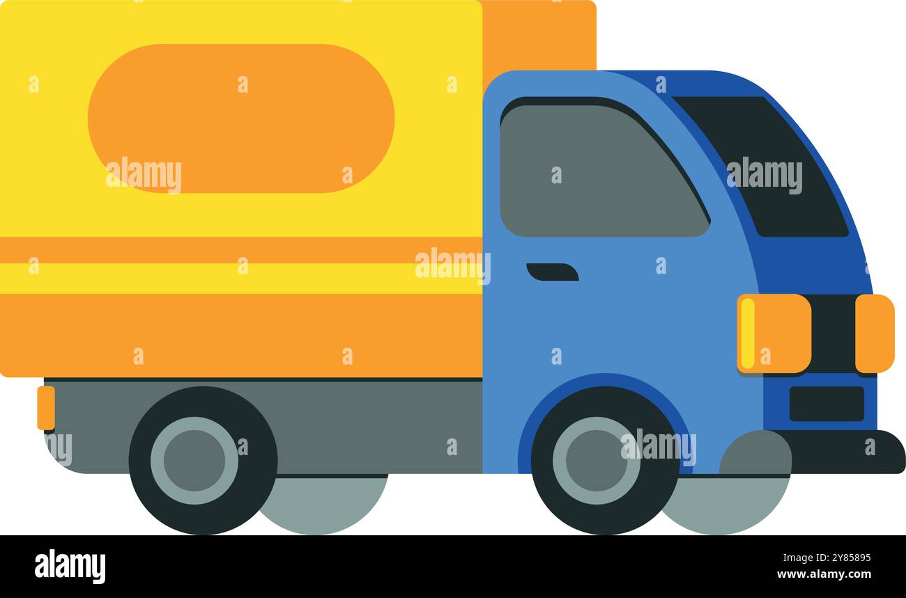 Symbol für Lastwagen. Liefertransport. Transportfahrzeug Stock Vektor