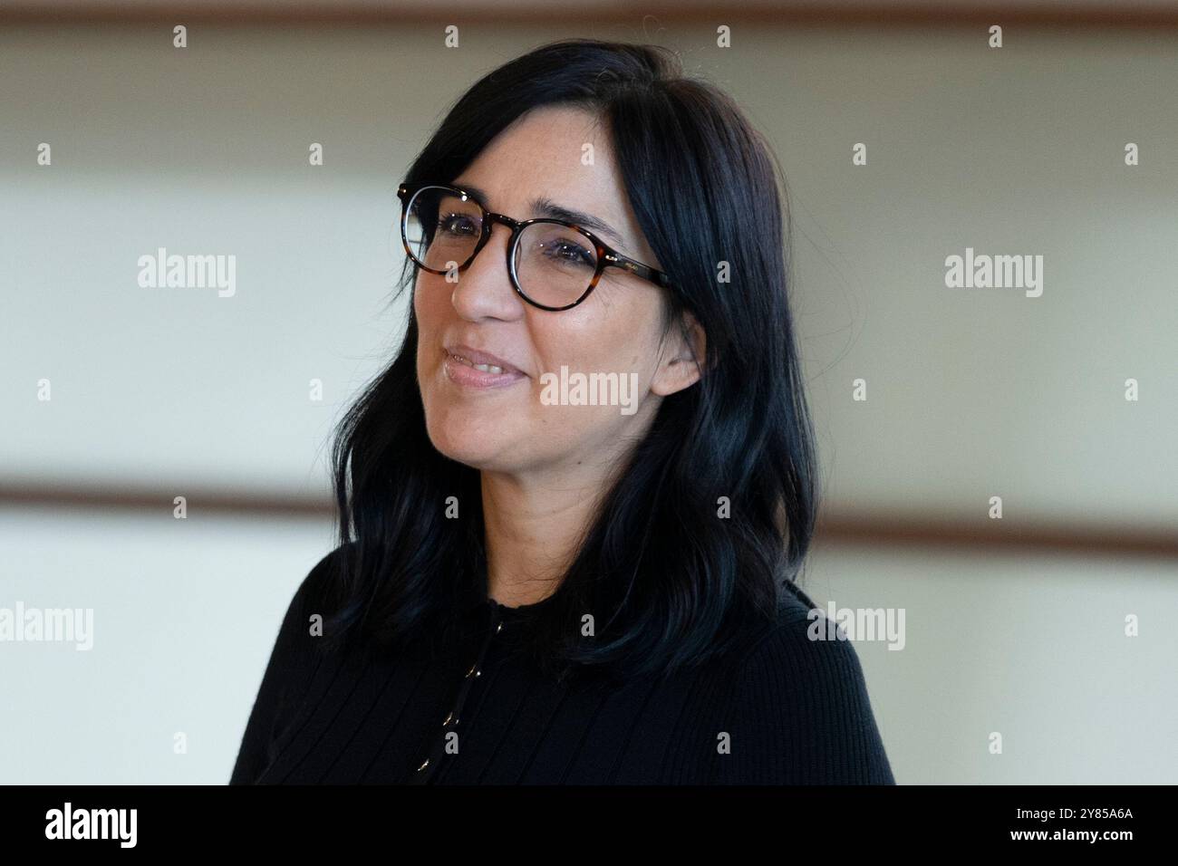 Donostia San Sebastian, Spanien. September 2024. Alauda Ruiz de Azúa nimmt am „Querer“-Fotocall während des 72. Internationalen Filmfestivals San Sebastian im Kursaal Palace in Donostia-San Sebastian Teil. Quelle: SOPA Images Limited/Alamy Live News Stockfoto