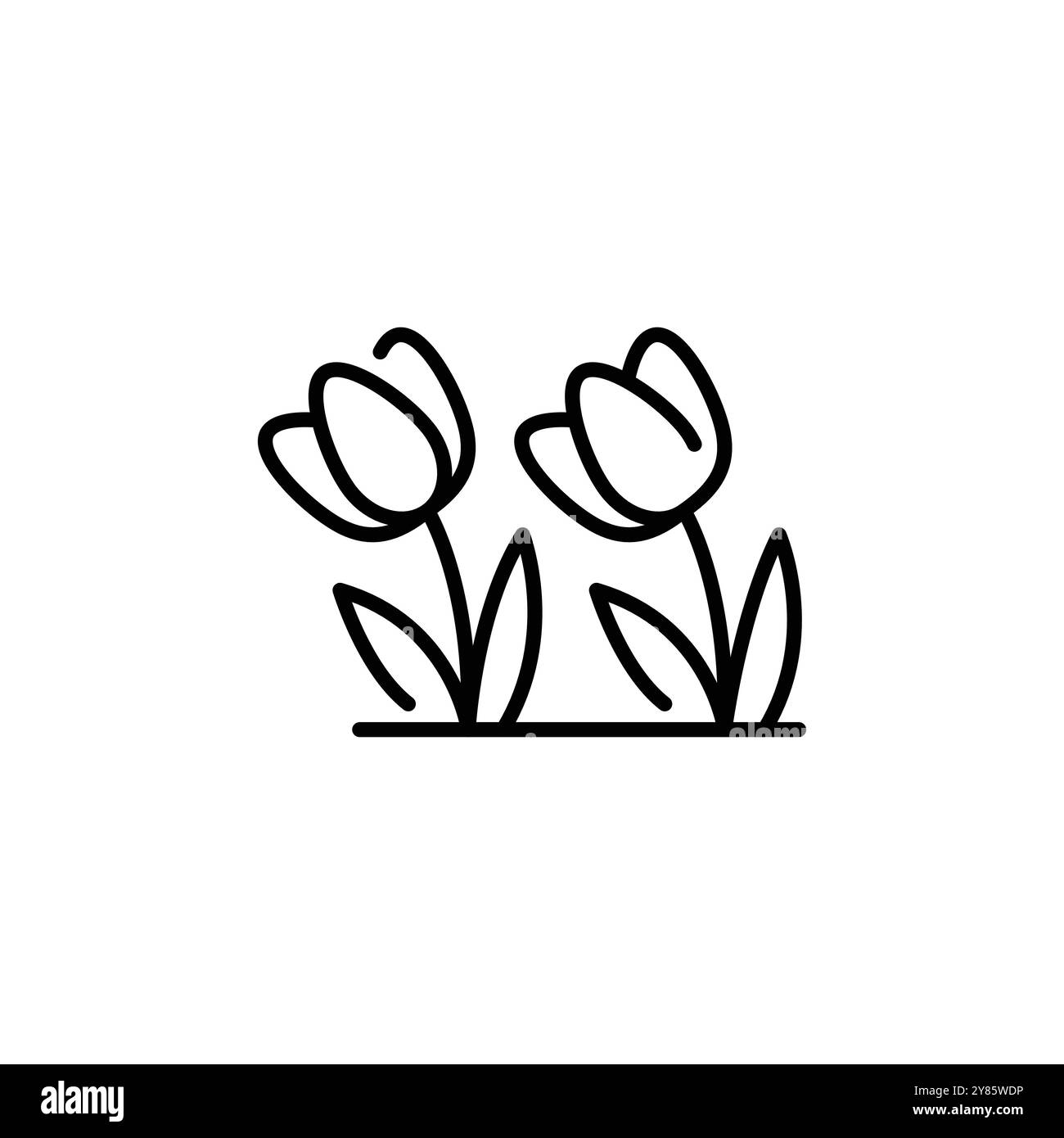 Tulpen-Symbol Stock Vektor