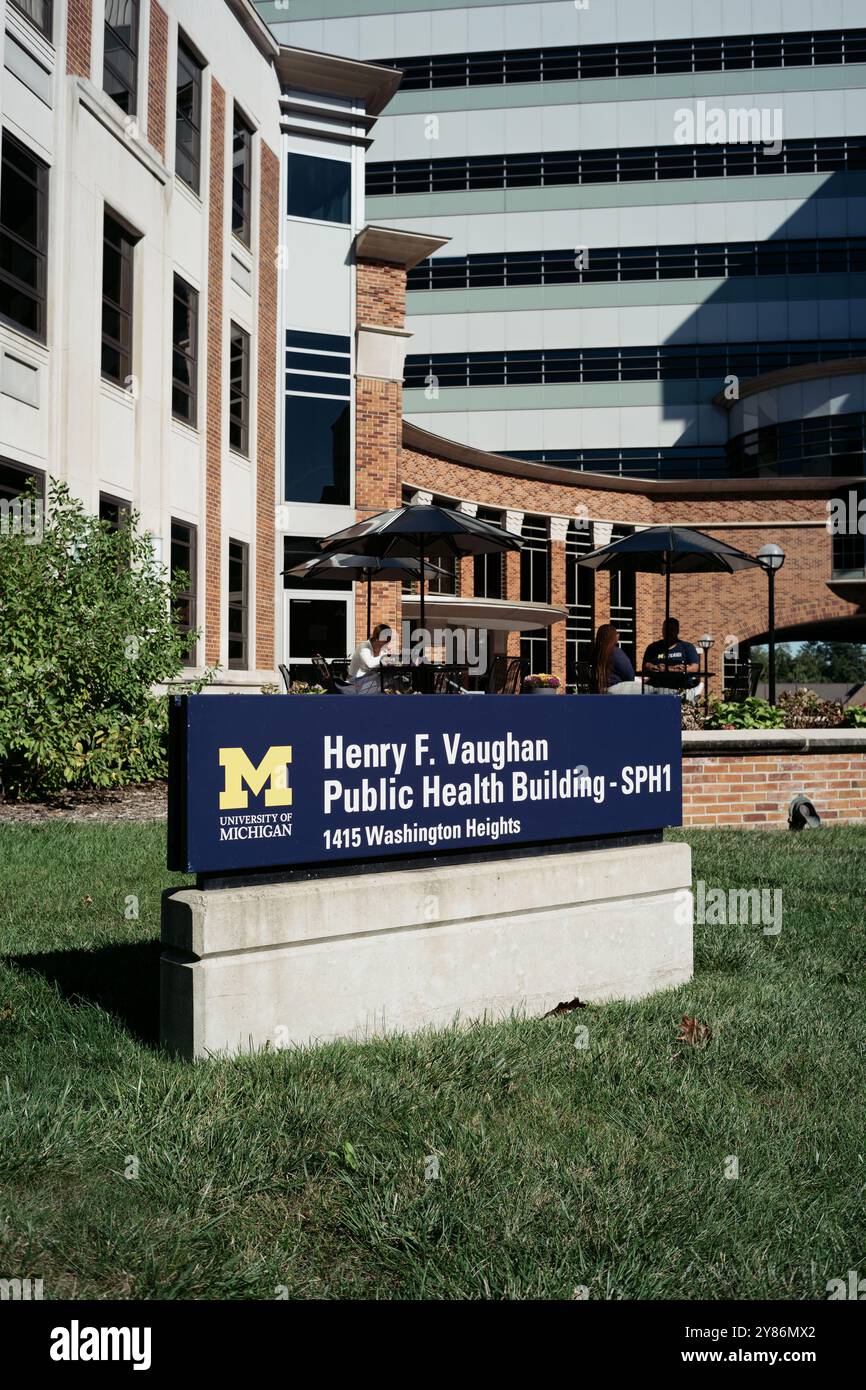 Das Harry F. Vaughan Public Health Building auf dem Campus der University of Michigan, Ann Arbor Michigan USA Stockfoto