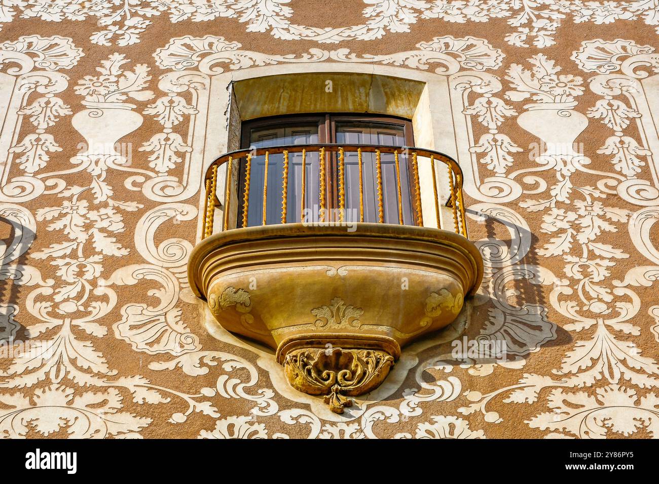 Casa Solà-Morales, modernistische Architekturroute in Olot, ein katalanisches Juwel voller Geschichte, Kultur und Erbe Stockfoto