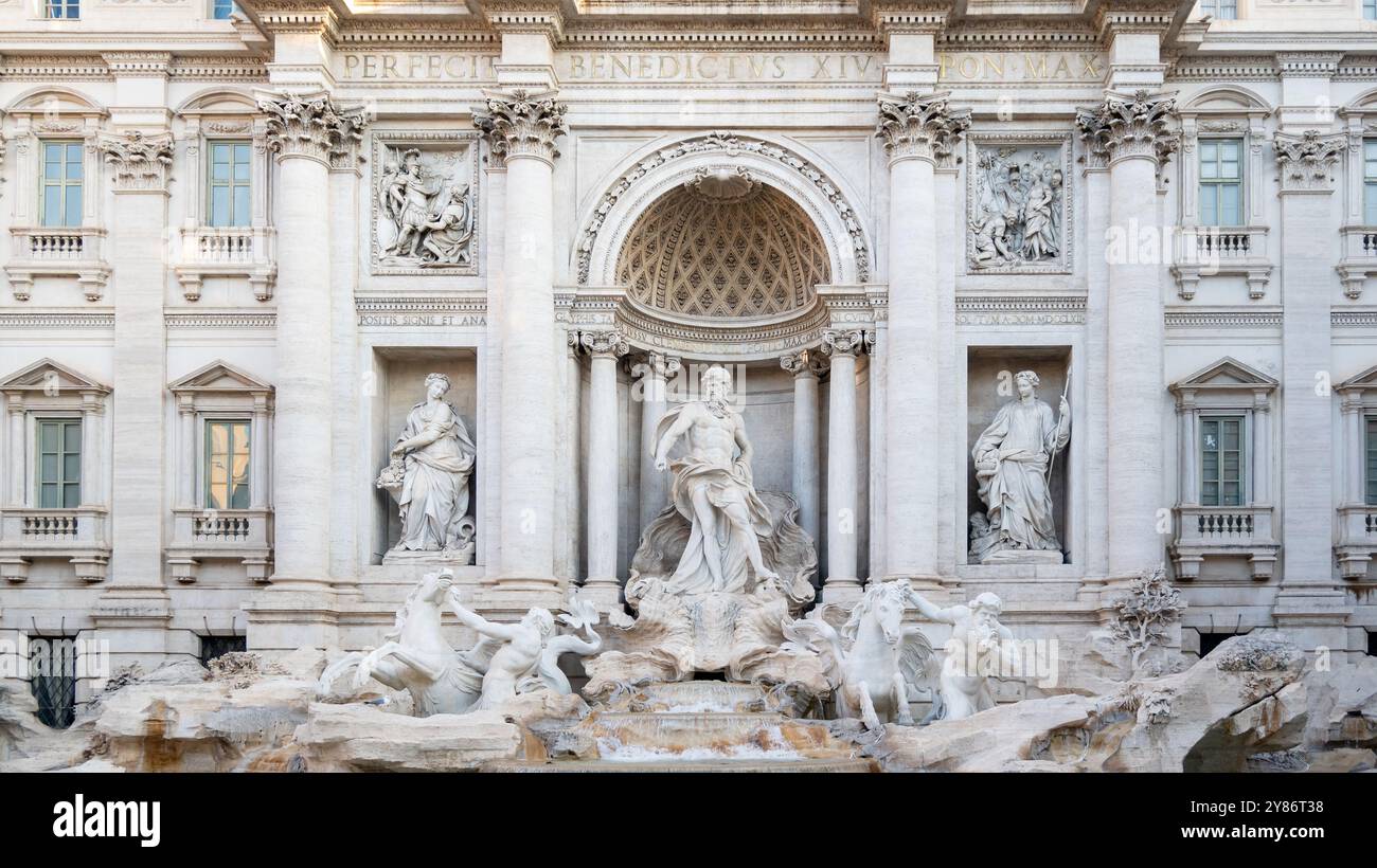 Rom, Italien, Fontana di Trevi (Trevi-Brunnen), nur Editorial. Stockfoto
