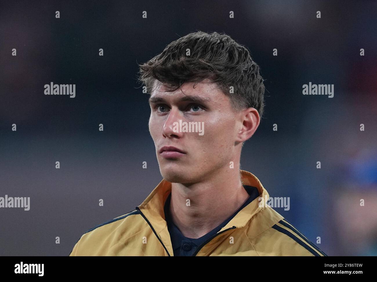 Leipzig, Deutschland. 2. Oktober 2024. Nicolo Savona von Juventus während des Champions League - MD2 Spiels zwischen RB Leipzig - Juventus in der Red Bull Arena, Leipzig, Deutschland. Quelle: Ulrik Pedersen/Alamy Stockfoto