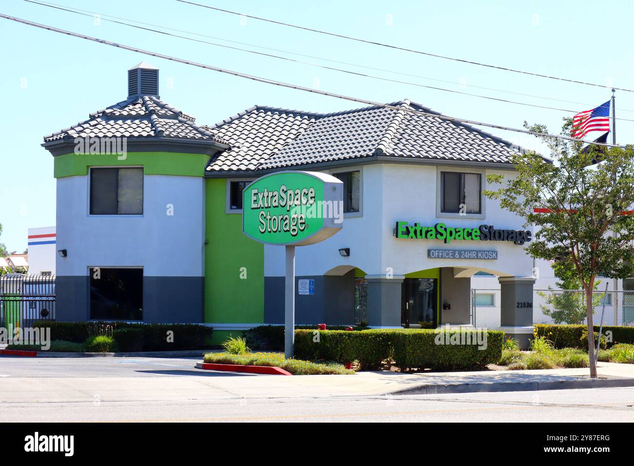 Zusätzlicher Stauraum, kostengünstige Selbstspeichereinheiten Stockfoto