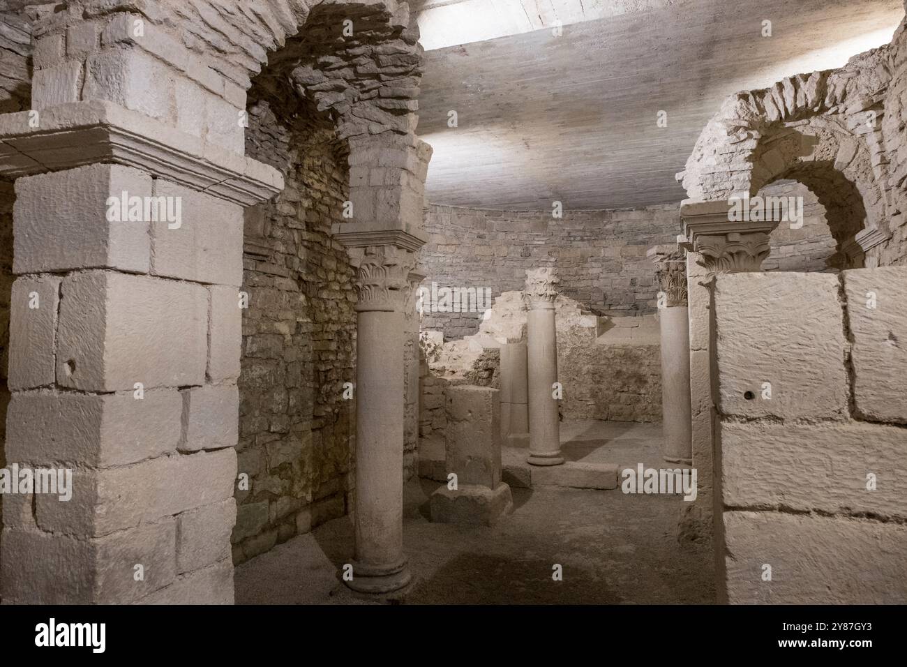 Abbaye Saint Pierre, Flavigny-sur-Ozerain, Burgund, Frankreich, Europa Stockfoto