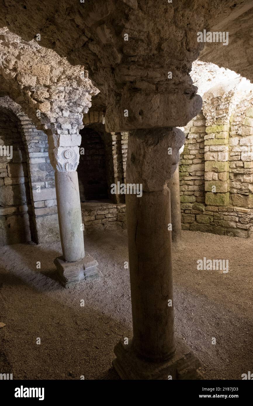 Abbaye Saint Pierre, Flavigny-sur-Ozerain, Burgund, Frankreich, Europa Stockfoto