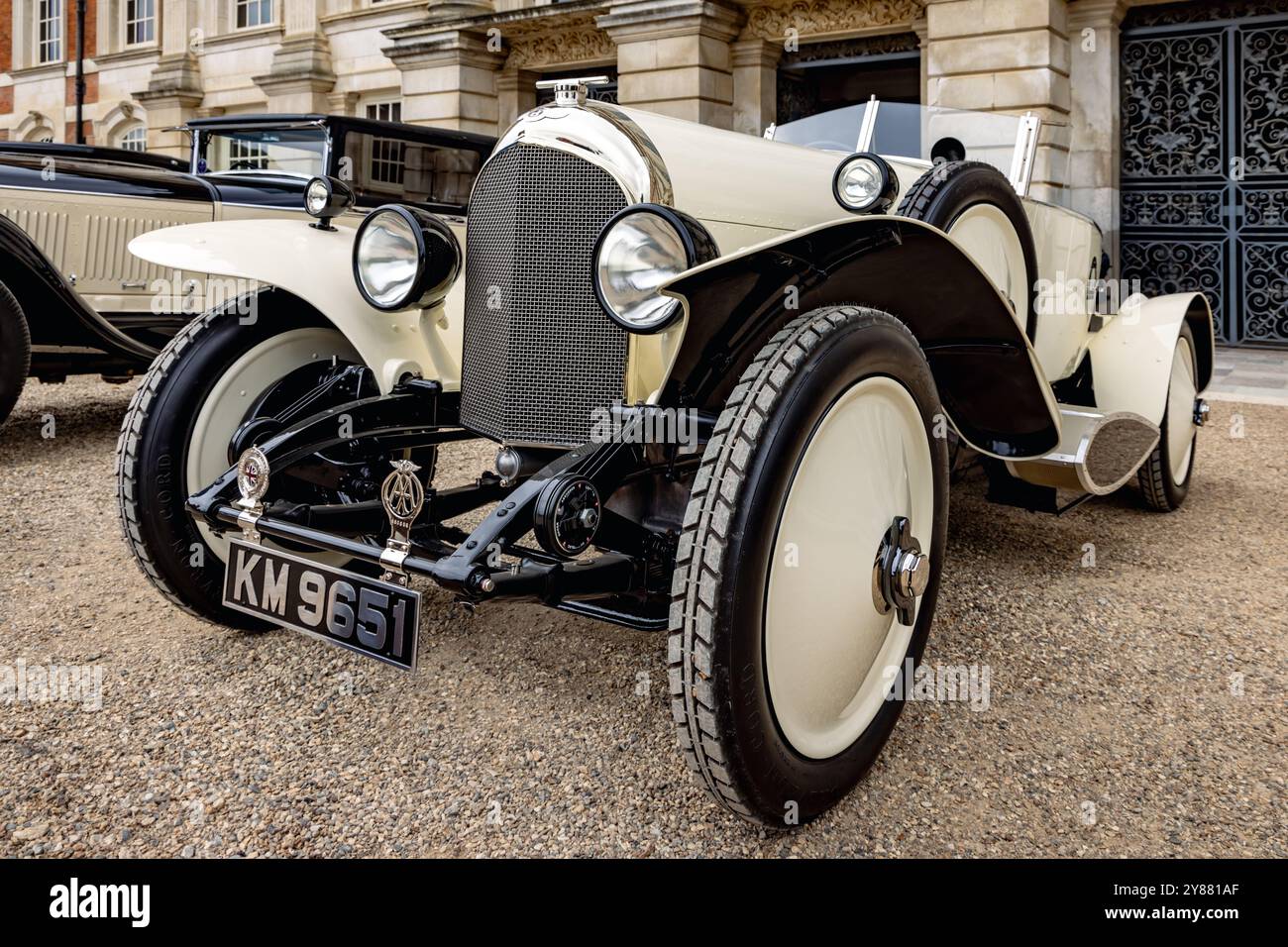 1927 Bentley 3 Liter Boot Tail Speed Modell. Concours of Elegance 2024, Hampton Court Palace, London, Großbritannien Stockfoto