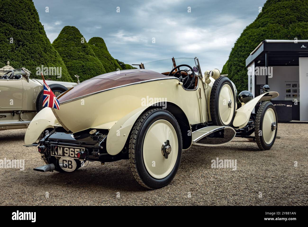 1927 Bentley 3 Liter Boot Tail Speed Modell. Concours of Elegance 2024, Hampton Court Palace, London, Großbritannien Stockfoto