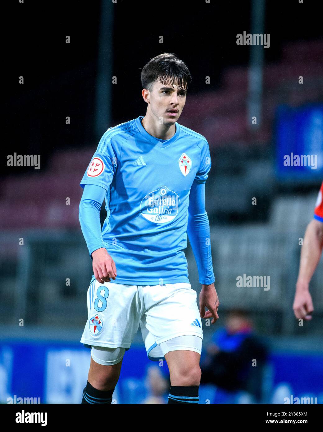 Lugo, Spanien. Januar 2024. 1 RFEF-Liga. CD Lugo gegen RC Celta de Vigo. Bruno Iglesias Stockfoto