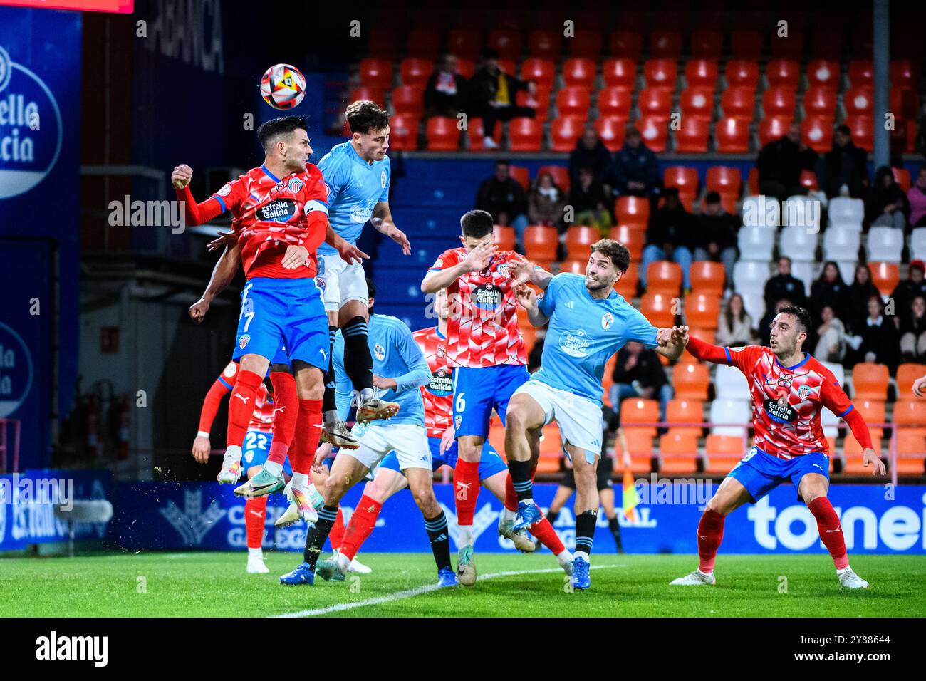 Lugo, Spanien. Januar 2024. 1 RFEF-Liga. CD Lugo gegen RC Celta de Vigo. Stockfoto