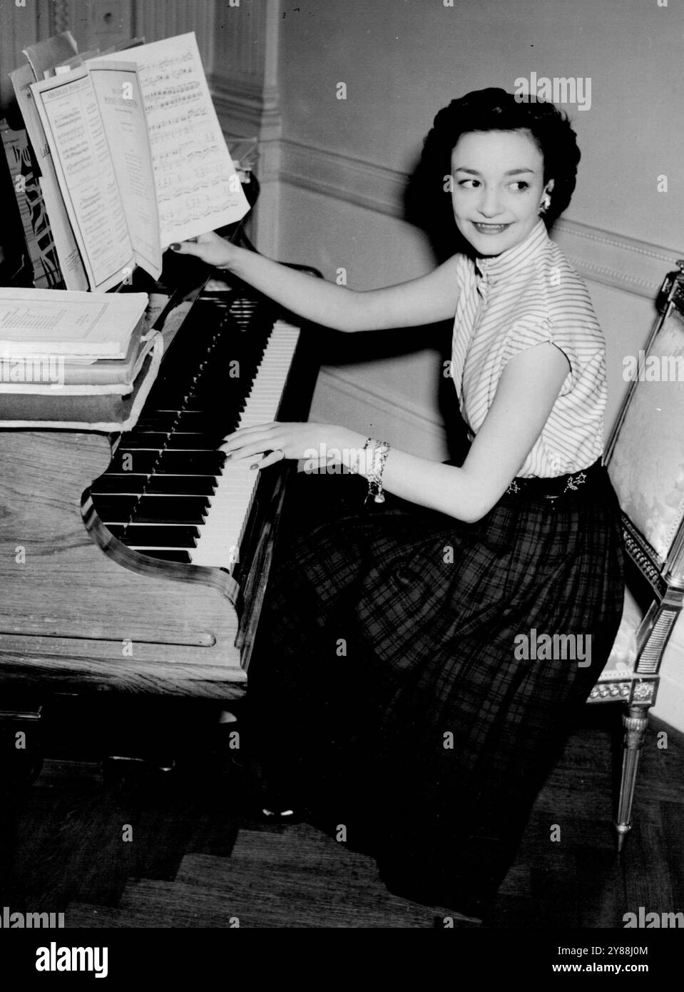 Lady Mary Baillie - Hamilton. Eine der Ehrenmädchen der Königin. Mai 1953. Stockfoto