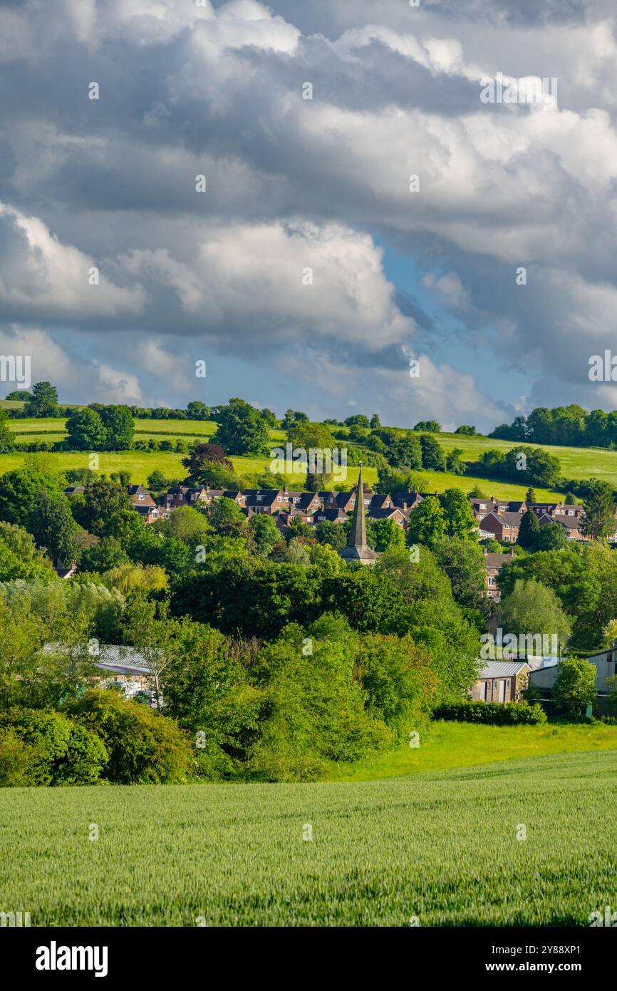 Blick über das Darent Valley in Richtung Eynesford Kent Stockfoto