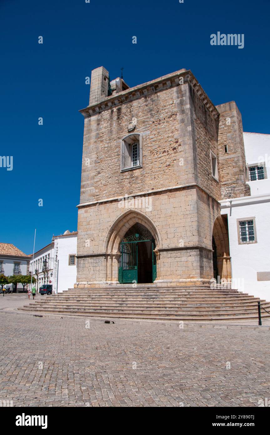 Blick auf Faro in Portugal / Scorcio di Faro - Portogallo Stockfoto