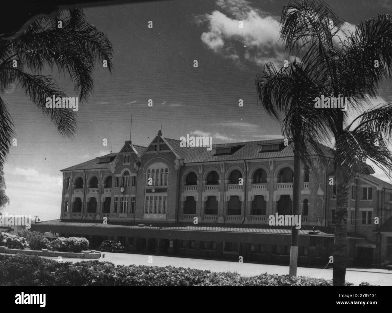 Bahnhof - Townsville, Qld. Dezember 1941. Stockfoto