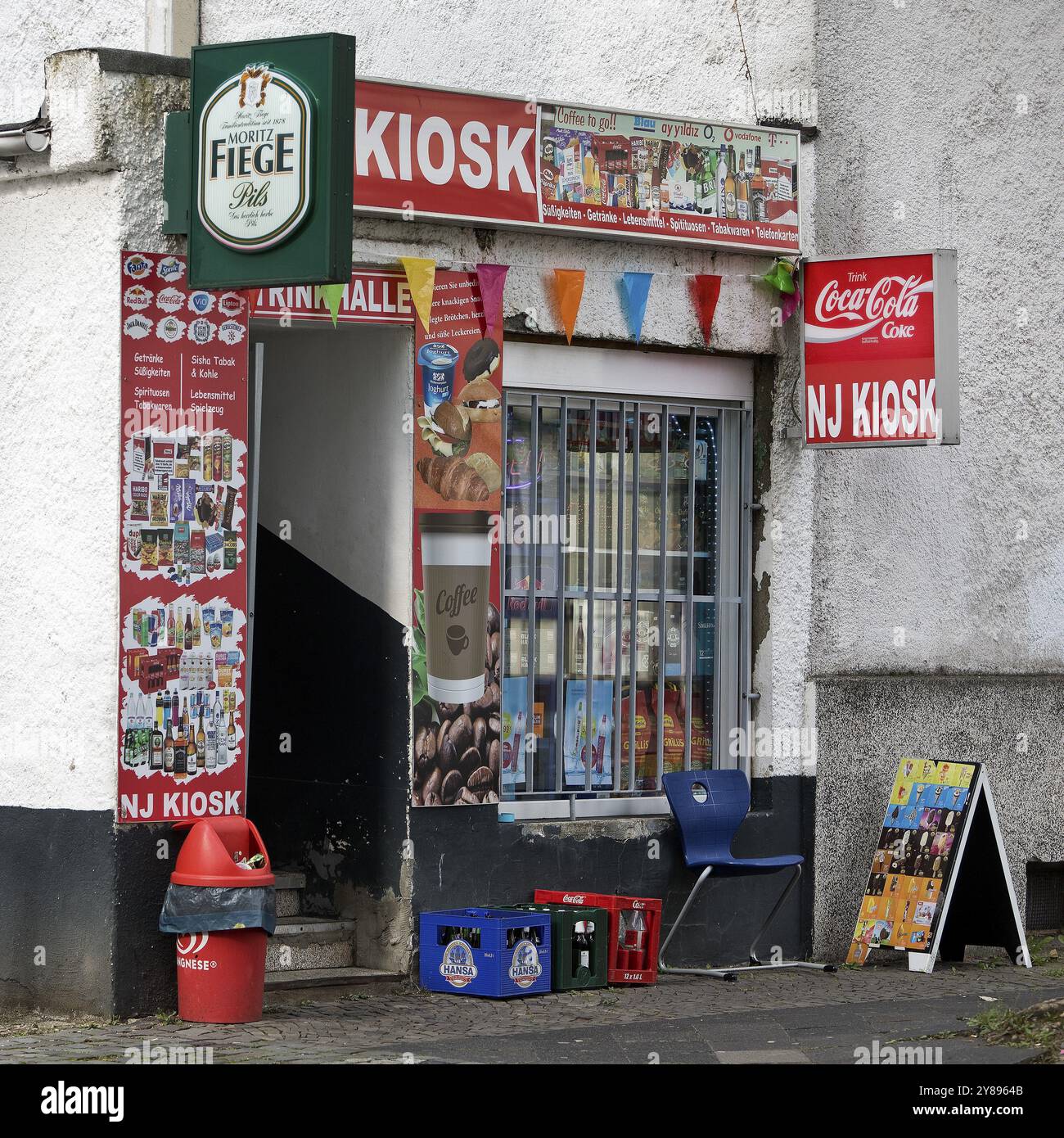 Kiosk in Bochum-Hamme, Trinkhalle, Bochum, Ruhrgebiet, Nordrhein-Westfalen, Deutschland, Europa Stockfoto