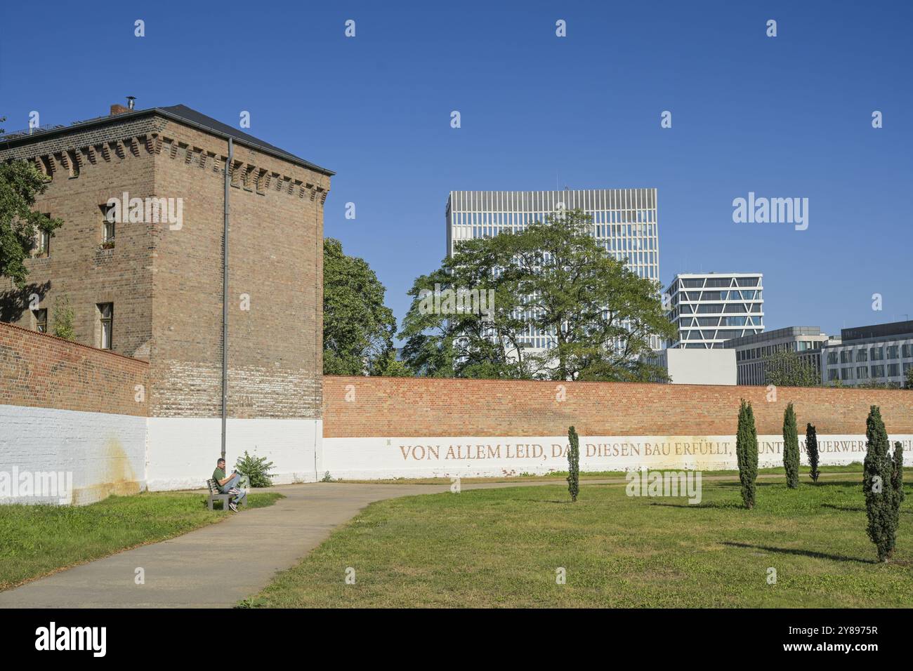 Historienpark Ehemaliges Zellulärgefängnis Moabit, Lehrter Straße, Mitte, Berlin, Deutschland, Europa Stockfoto