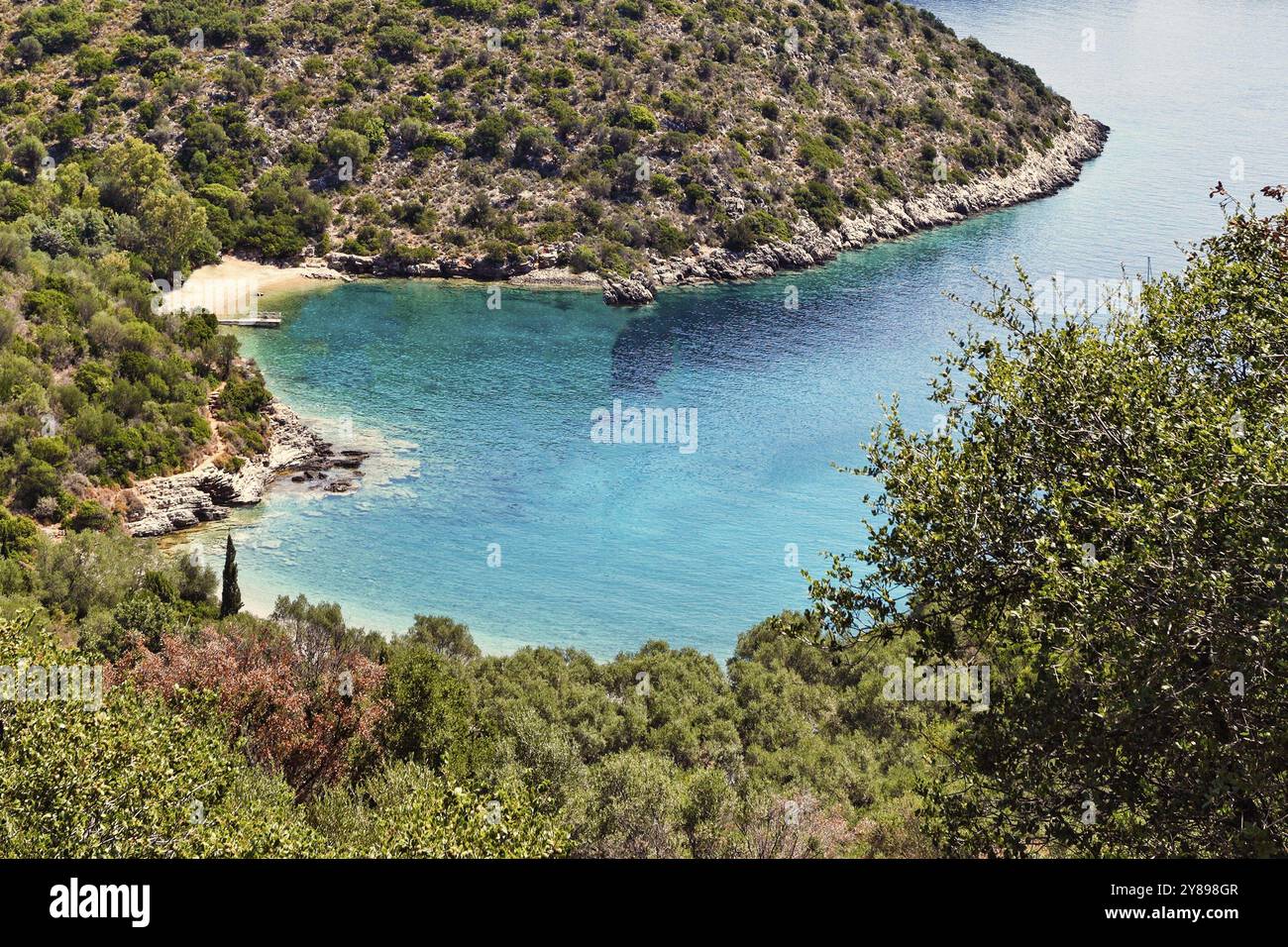 Sarakiniko auf der Insel Ithaki, Griechenland, Europa Stockfoto