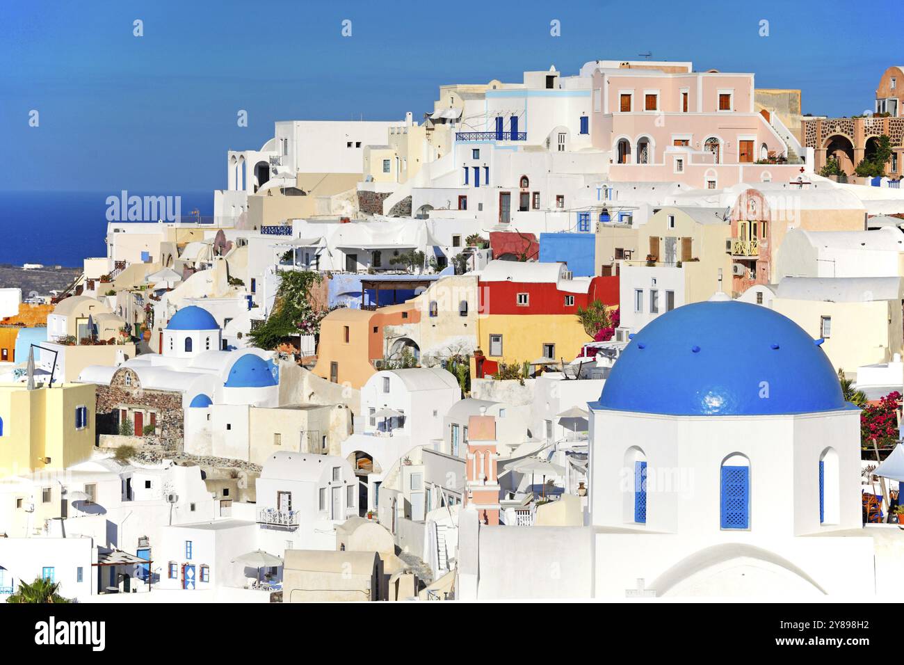 Das wunderbare Oia in Santorin, Griechenland, Europa Stockfoto