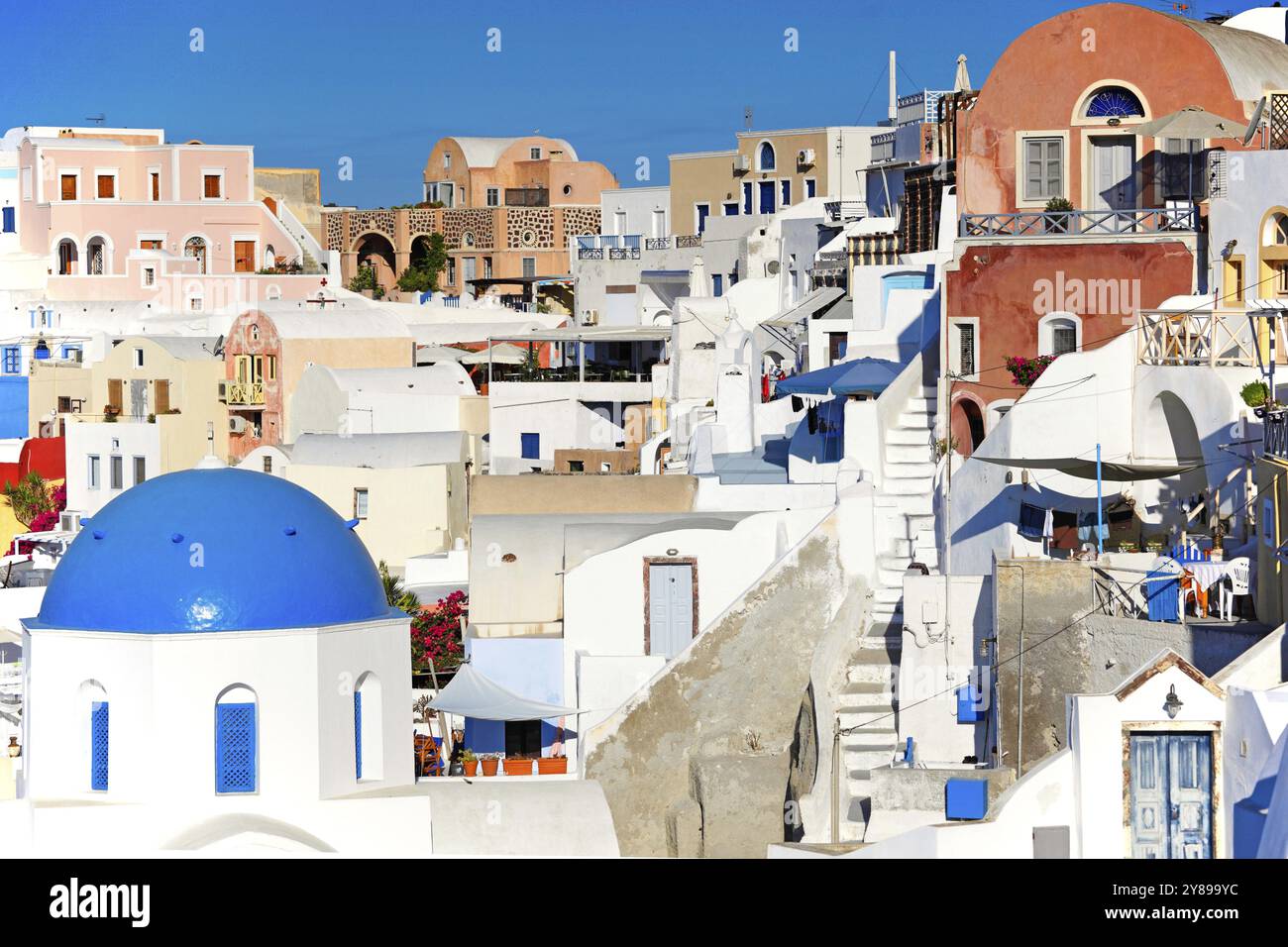 Das wunderbare Oia in Santorin, Griechenland, Europa Stockfoto