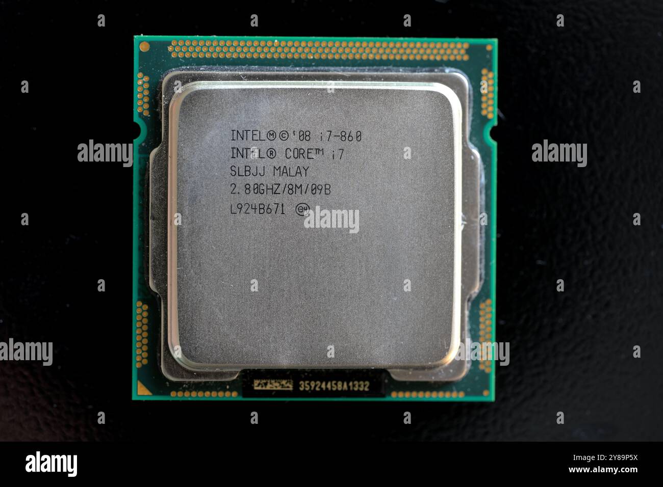 Ein modernes die-Array einer Intel Core i7 CPU Stockfoto