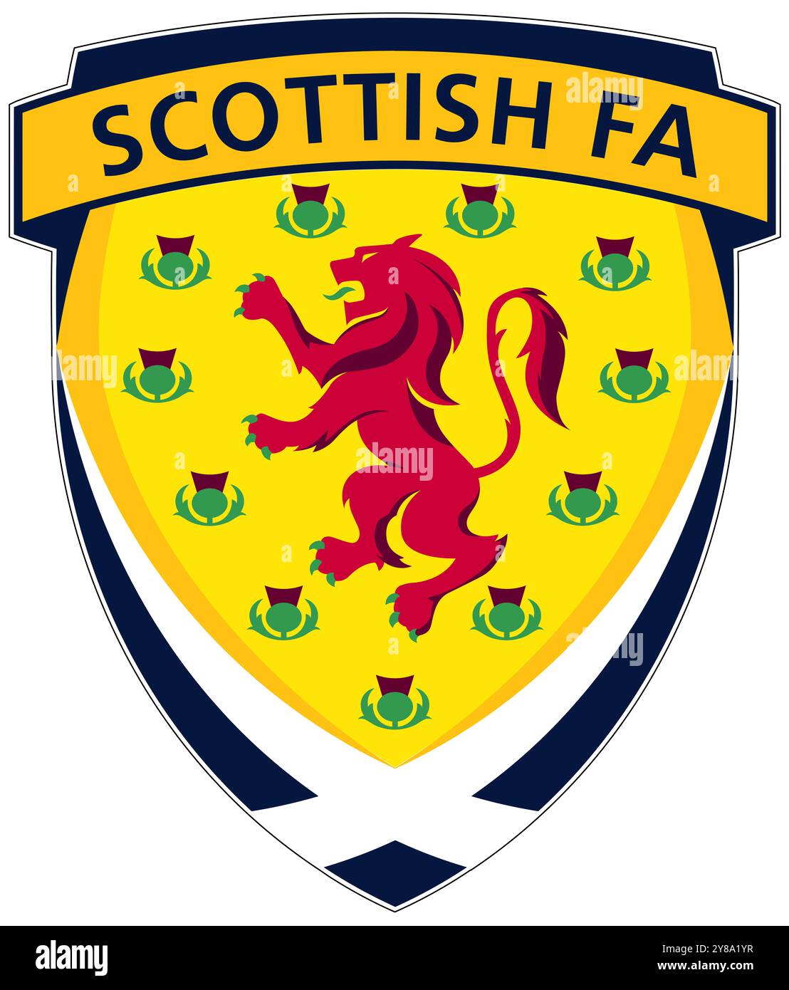 Logo der Scottish Football Association Stockfoto