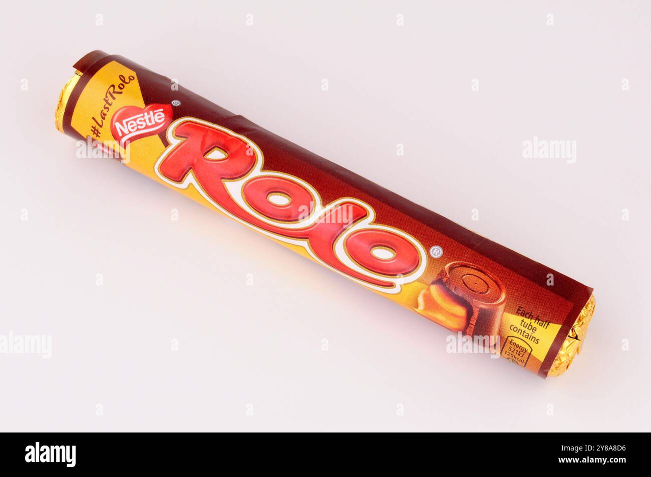 Nestle Rolo Pralinen mit langsam schmelzendem, weichem Toffee gefüllt sind ein Zentrum für klassische Süßwaren in Großbritannien Stockfoto