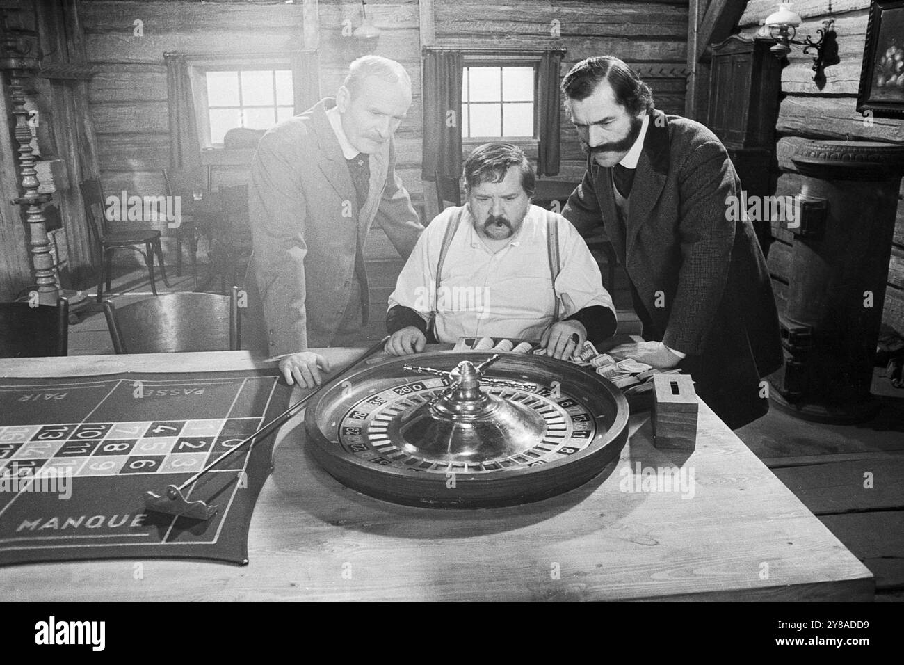 Szene am Set von Kit & Co, DEFA-Spielfilm, DDR 1974, Regie: Konrad Petzold, Darsteller: Ralph Boettner, Bodo Schmidt, Hannjo Hasse 91020000016 Stockfoto