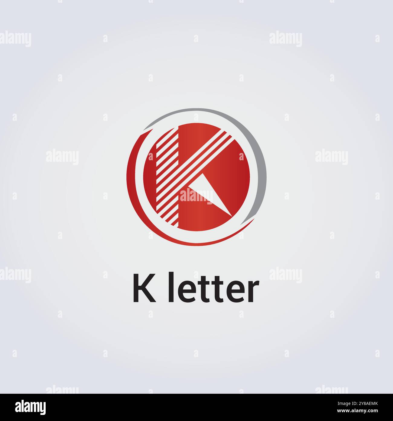 K Letter Icon Design einzelne isolierte Logo Design Marke Corporate Identity verschiedene Farben editierbare Vorlage Vektor Monogramm Emblem Illustration Marke Stock Vektor