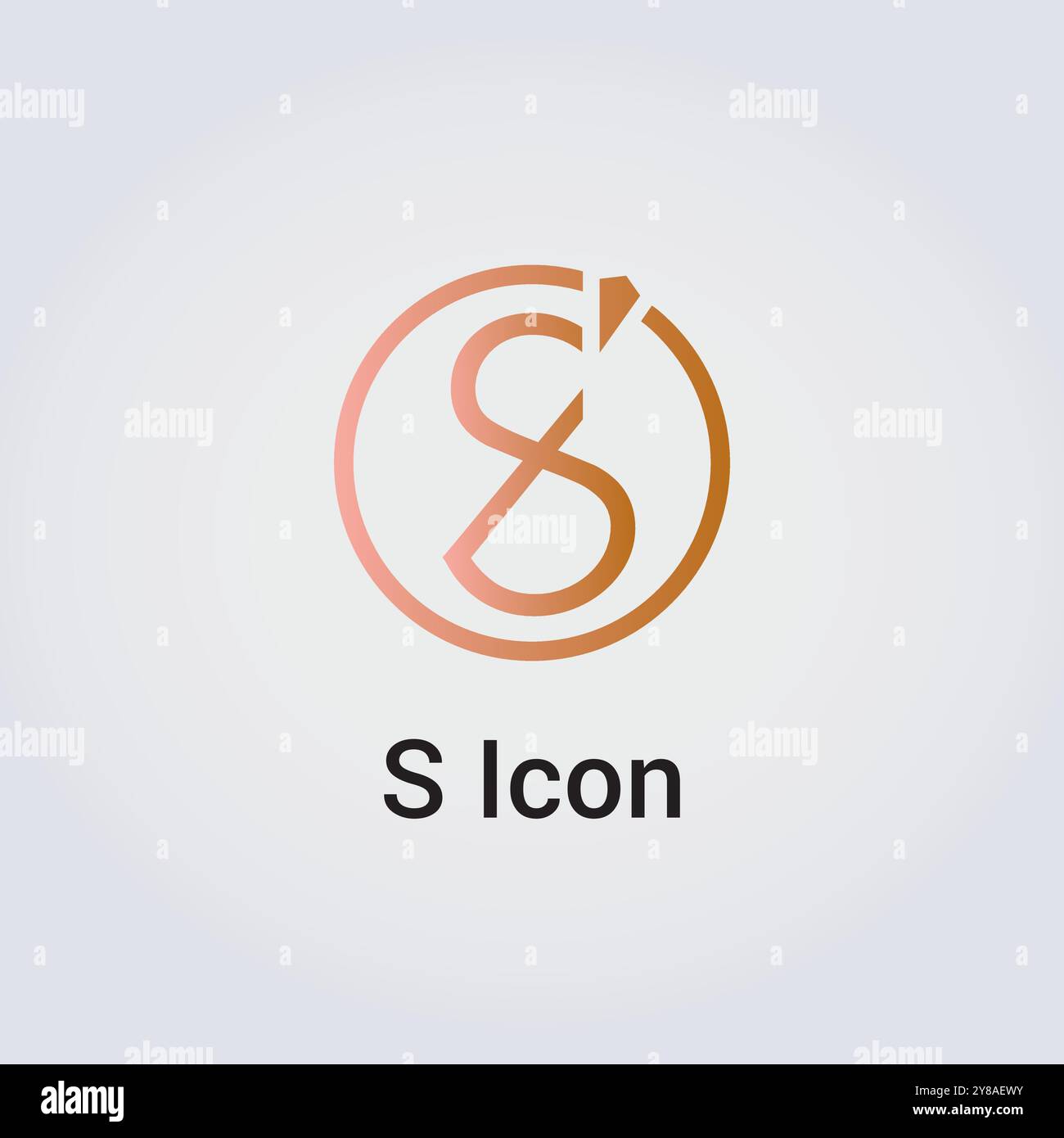 S Letter Icon Design einzelne isolierte Logo Design Marke Corporate Identity verschiedene Farben editierbare Vorlage Vektor Monogramm Emblem Illustration Marke Stock Vektor