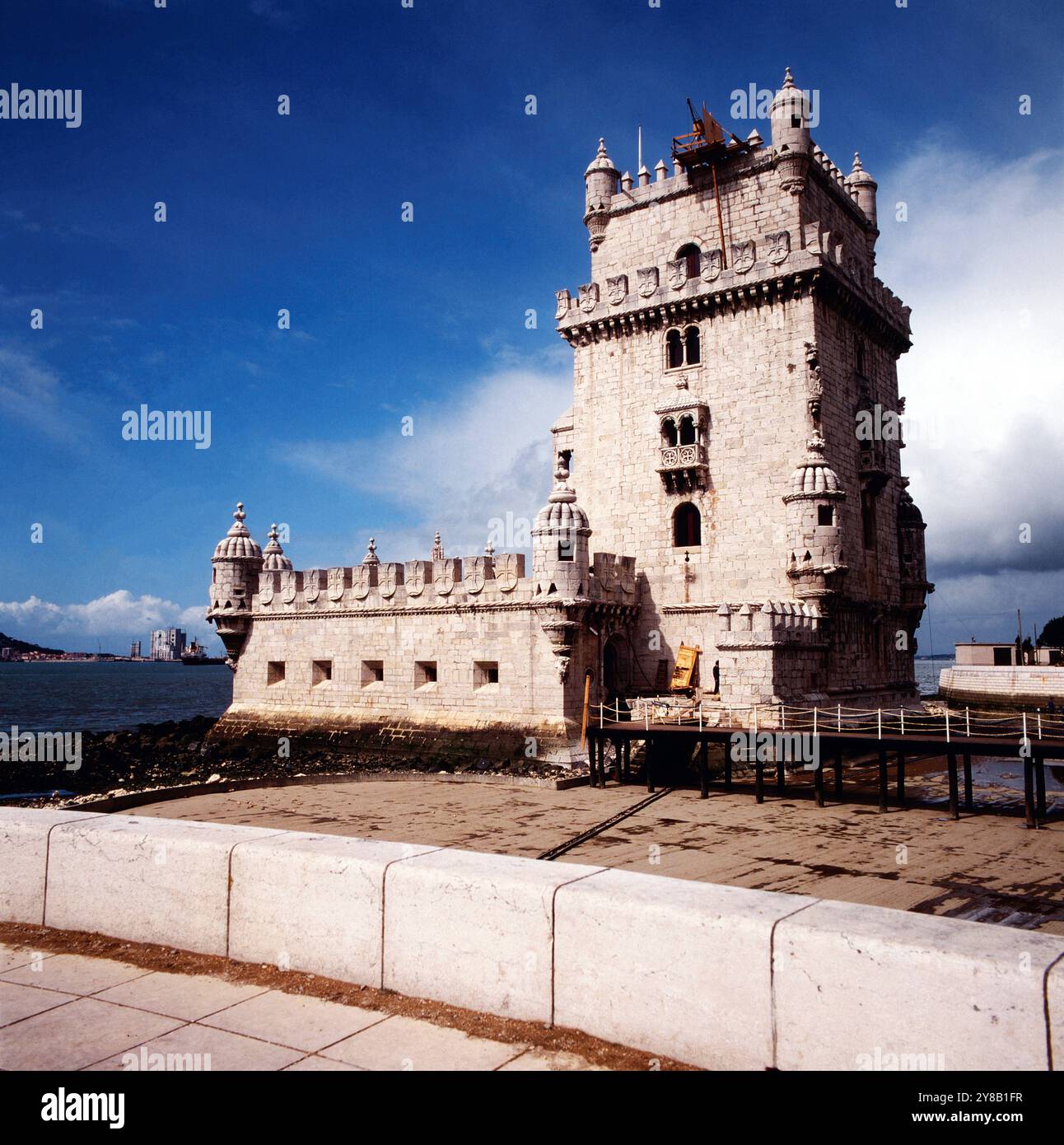 Turm von Belem in Lissabon an der Mündung des Tejo, Portugal um 1981. 90010001239 Stockfoto