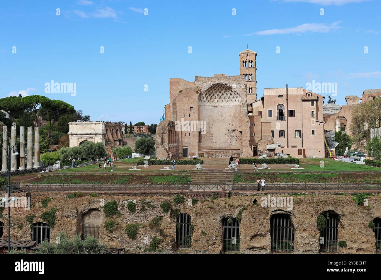 Das Forum Romanum, Rom, Italien Stockfoto