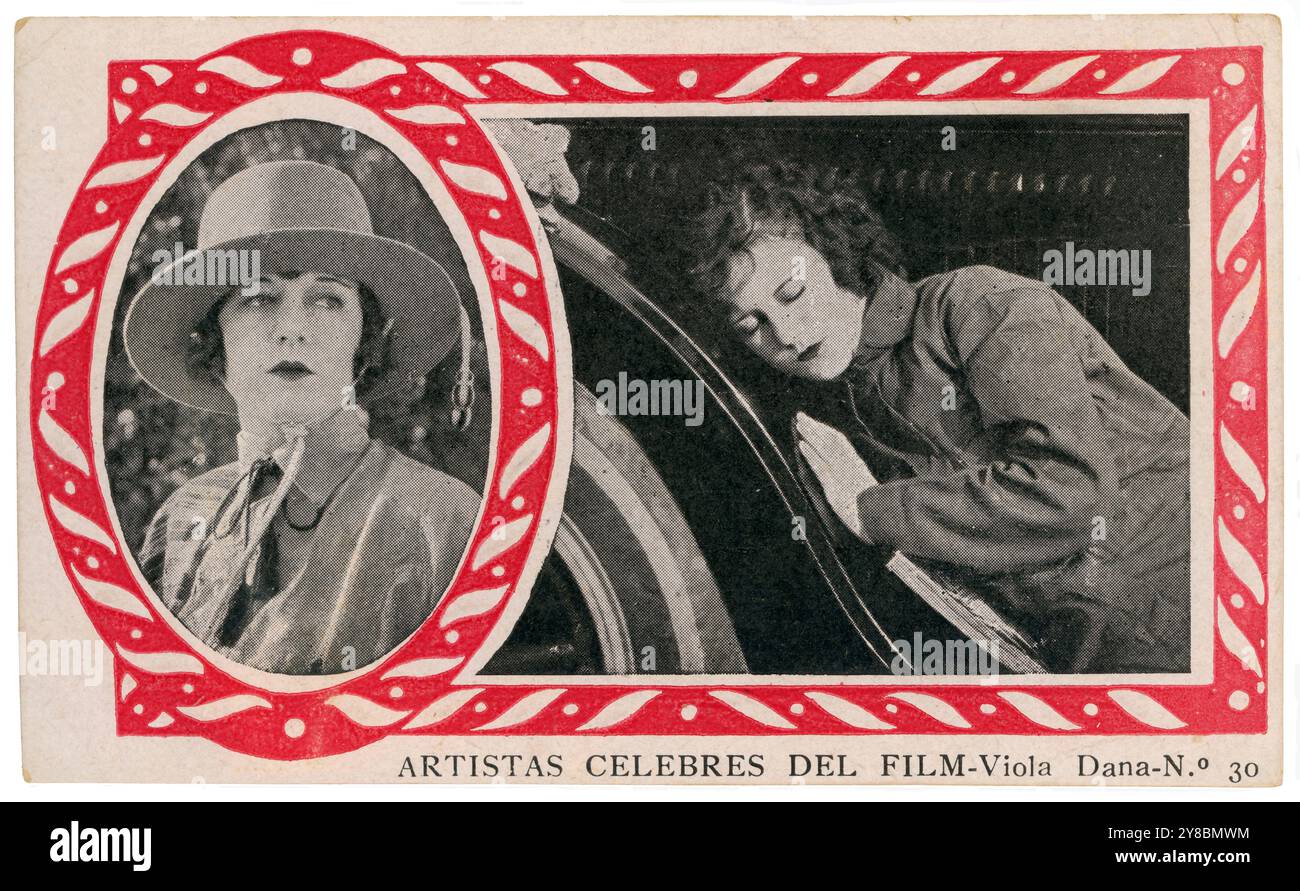 Viola Dana (1897-1987), actriz de Cine mudo estadounidense. Stockfoto