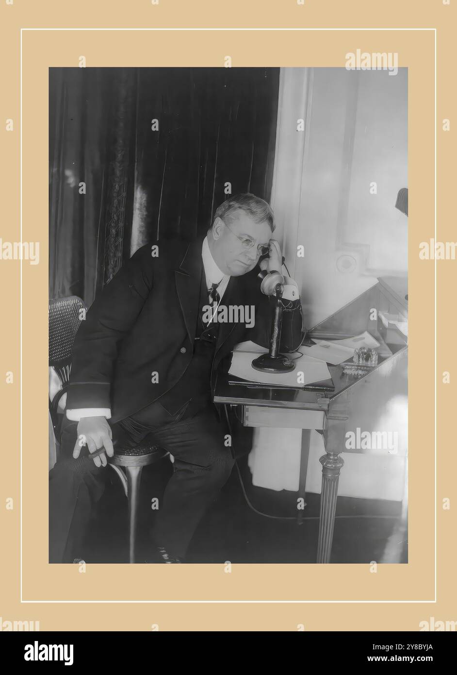 Hiram Johnson, 1 Fotoabdruck. Stockfoto