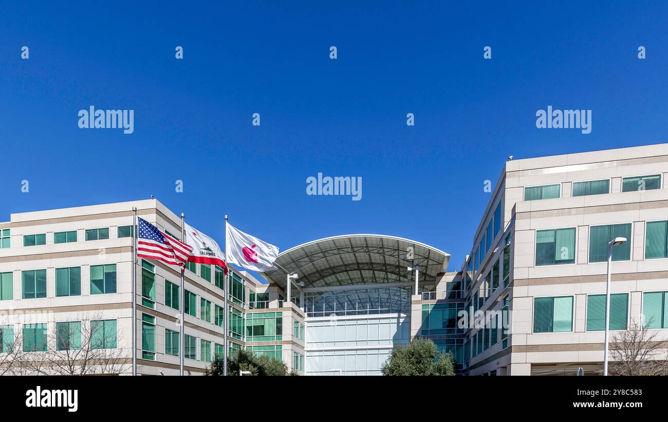 Apple Campus im Silicon Valley, Kalifornien. Stockfoto