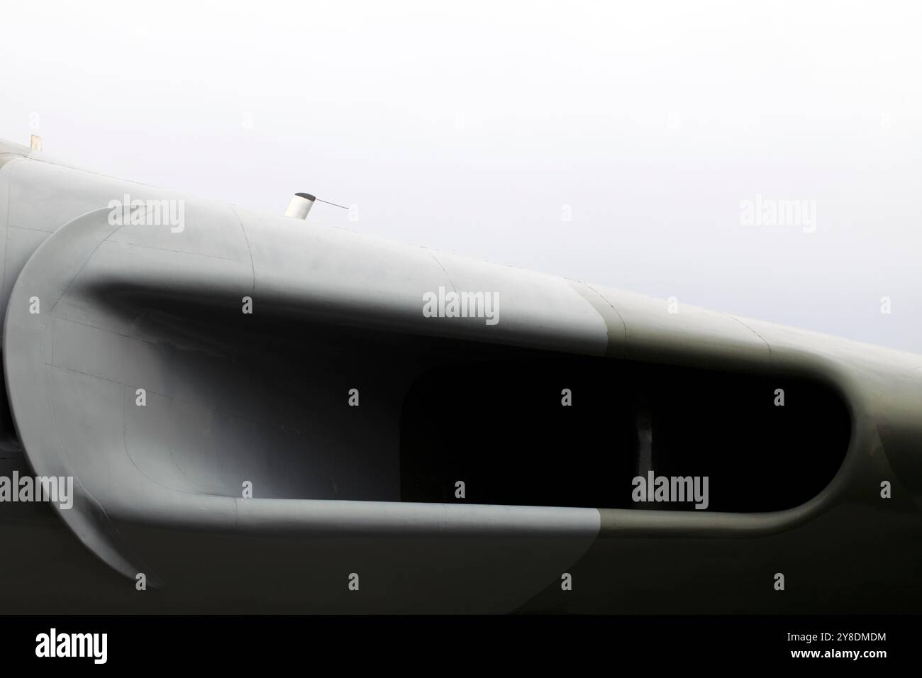 Luftansaugung auf einem Vulcan Bomber der RAF. Stockfoto