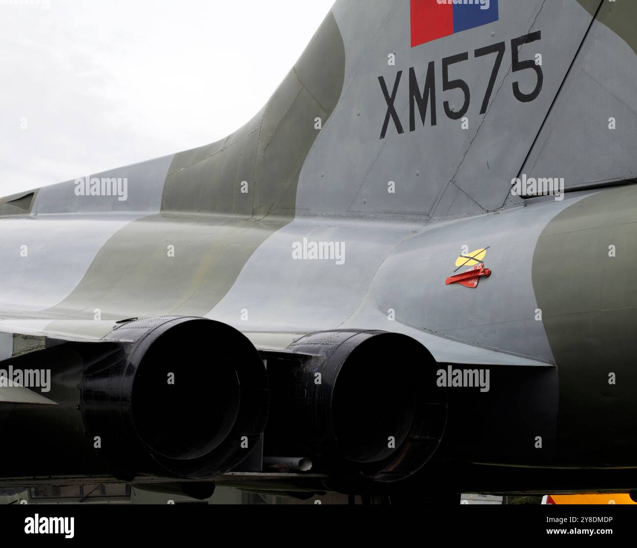 Düsendüsen an einem vulkanischen Bomber. Stockfoto