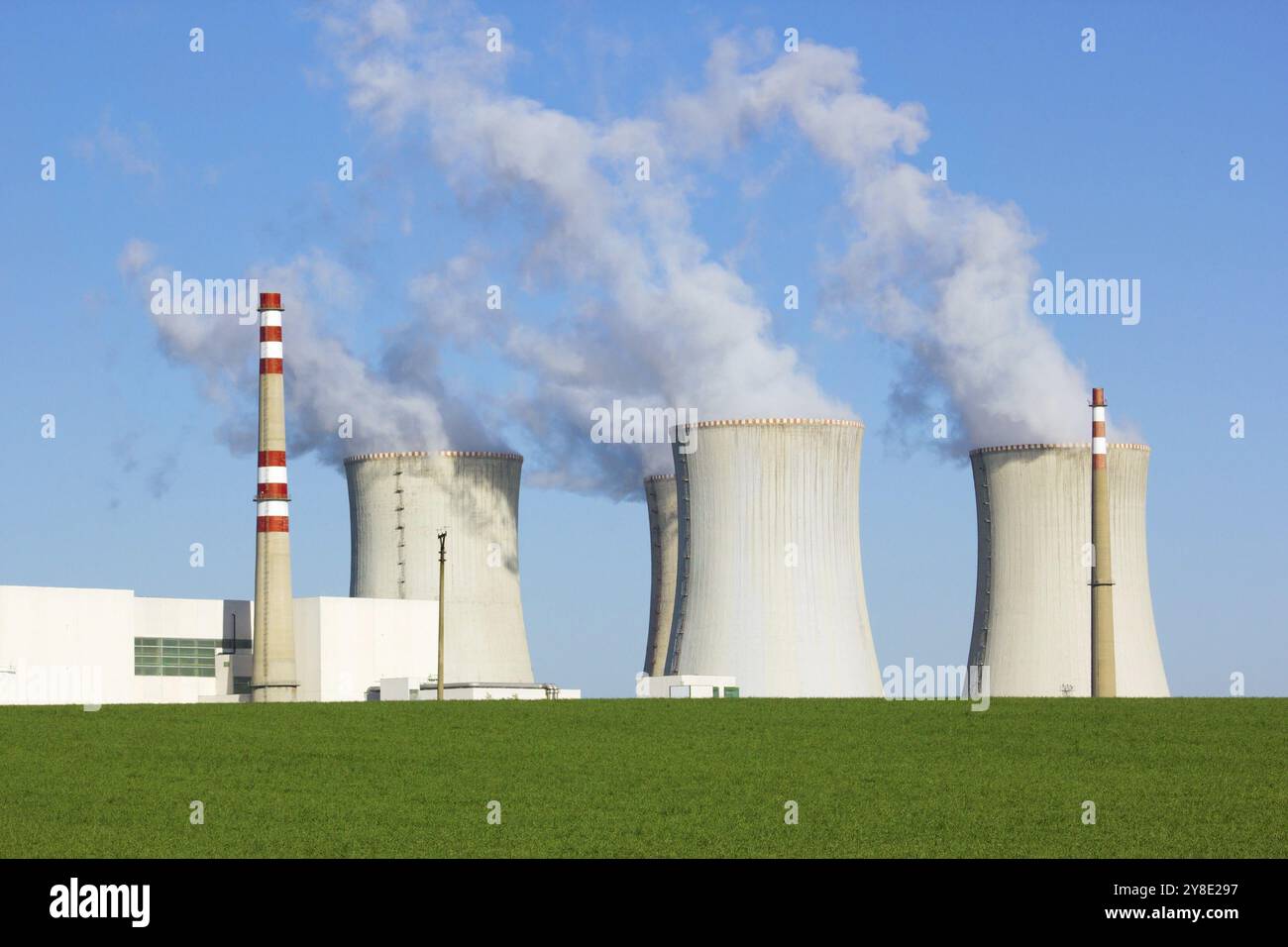 Kernkraftwerk Dukovany, Tschechische Republik, Europa Stockfoto