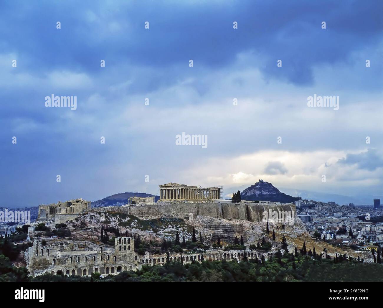 Akropolis in Athen, Griechenland, Europa Stockfoto