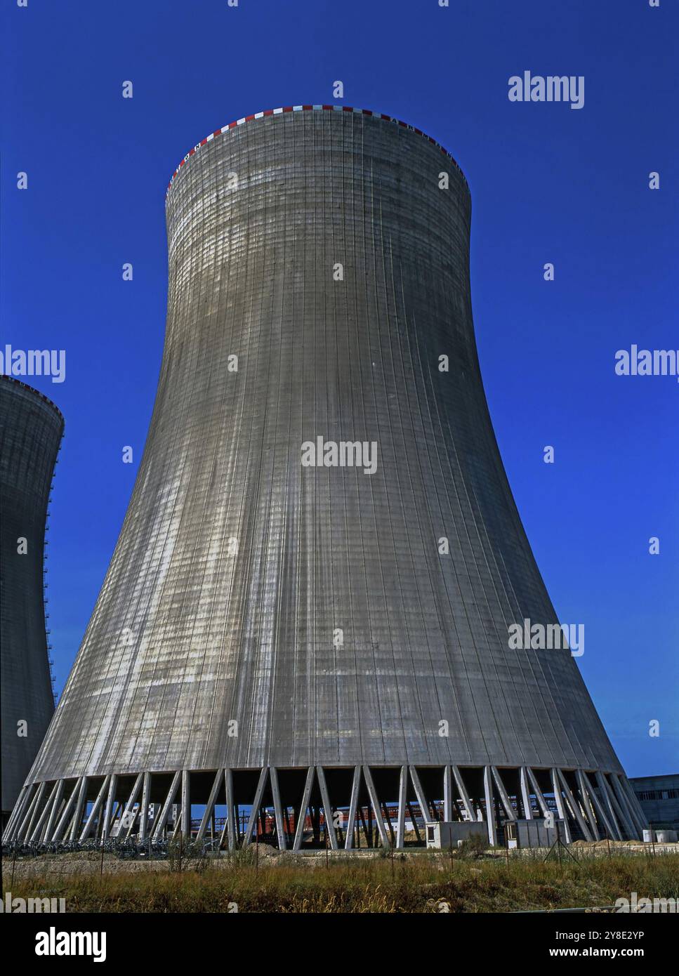 Kühlturm im Kernkraftwerk Temelin, Tschechische Republik, Europa Stockfoto