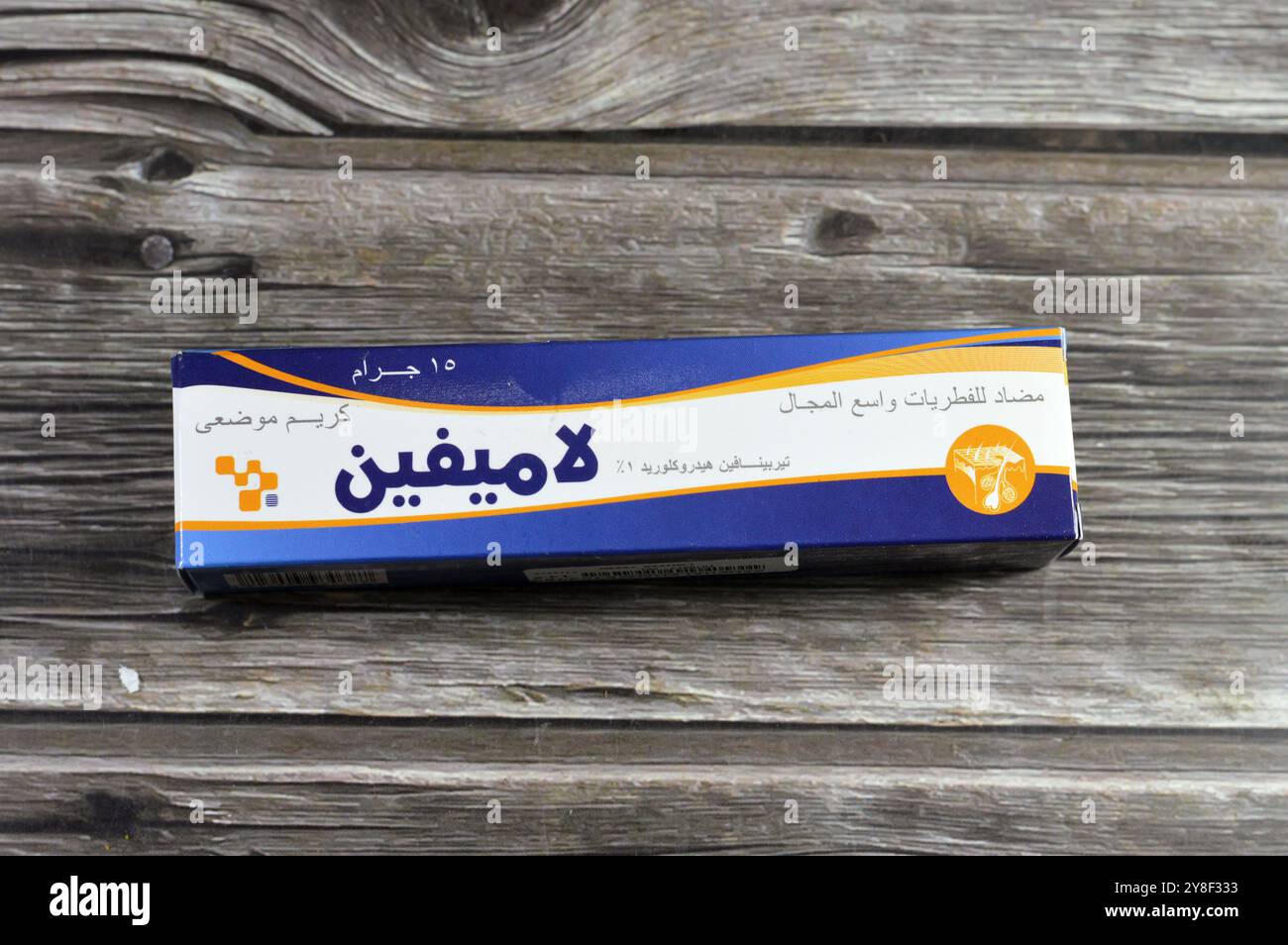 Kairo, Ägypten, 29. September 2024: Lamifen Creme Terbinafin HCL topische Antimykotika, indiziert zur Behandlung von Pilzinfektionen der s Stockfoto