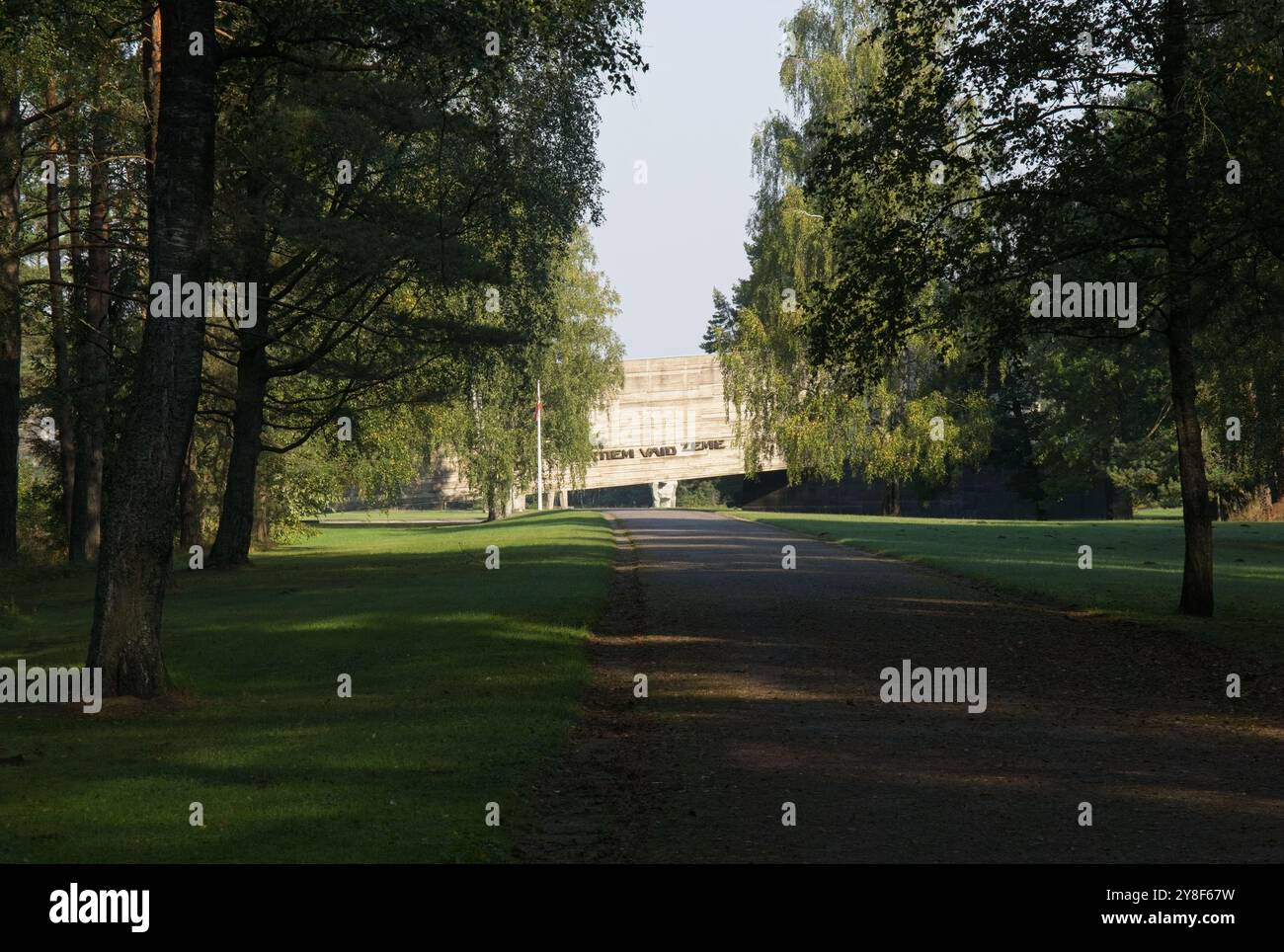 Riga, Lettland - 16. September 2024: Rigaer Transitlager Kurtenhof oder Stalag 350 Das Lager wurde bekannt für seine schrecklichen medizinischen Experimente an juden Stockfoto