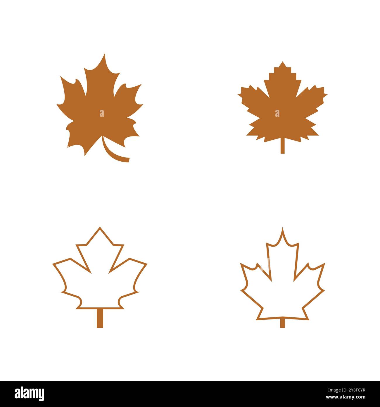 Maple Leaf Vector Illustration Design Template Stock Vektor