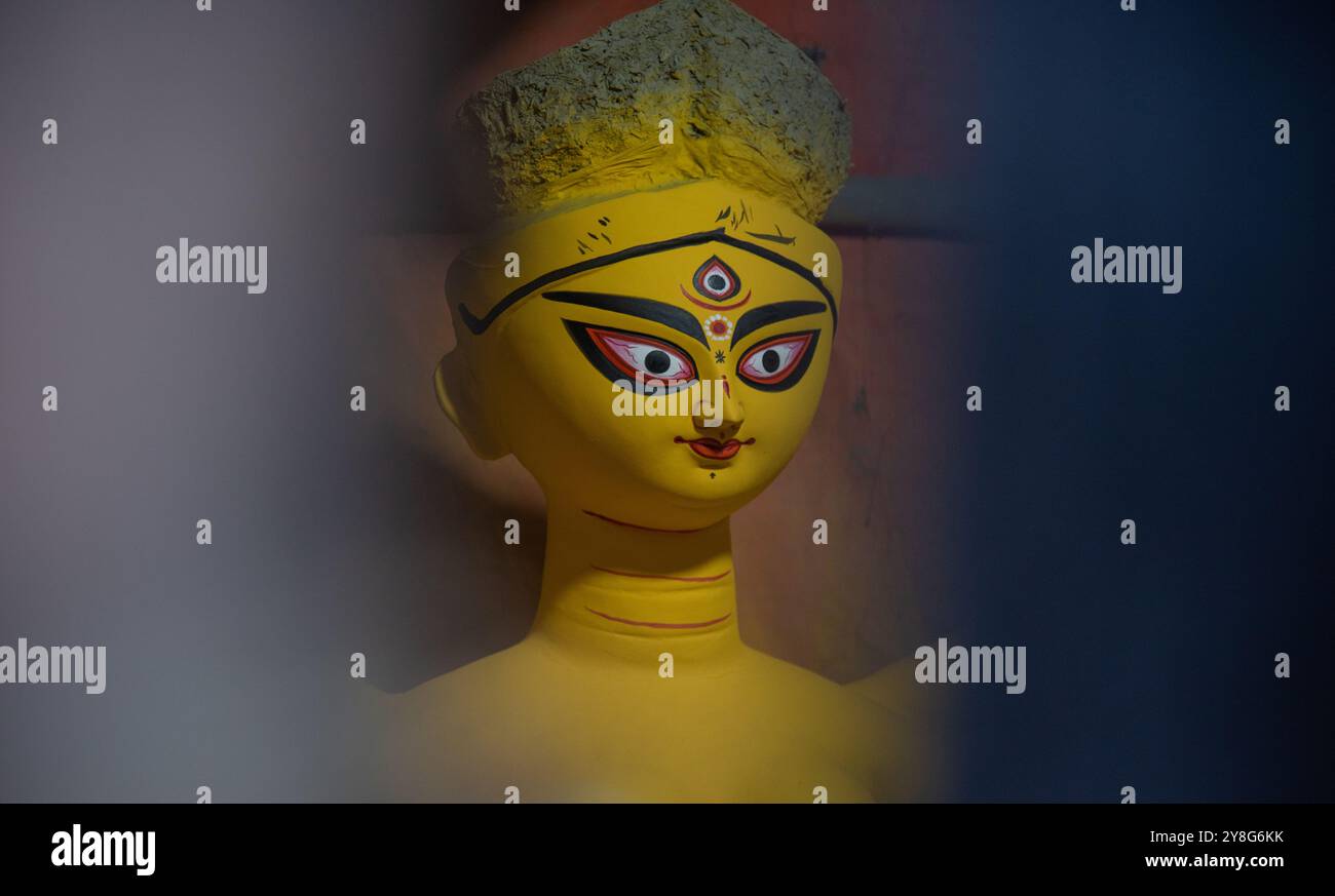 Das Idol der hinduistischen Göttin Durga. Stockfoto